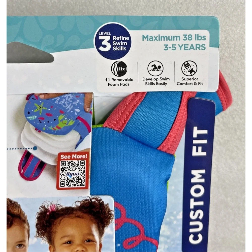 Aqua Swim‎ School Progressive Swim Trainer w/ Adjustable Strap 3-5 Years Level 3